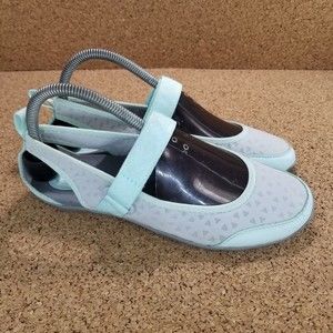 Teva Northwater Gore Strap Baby Blue Mesh Mary Janes Water Shoes Women's Sz 8.5
